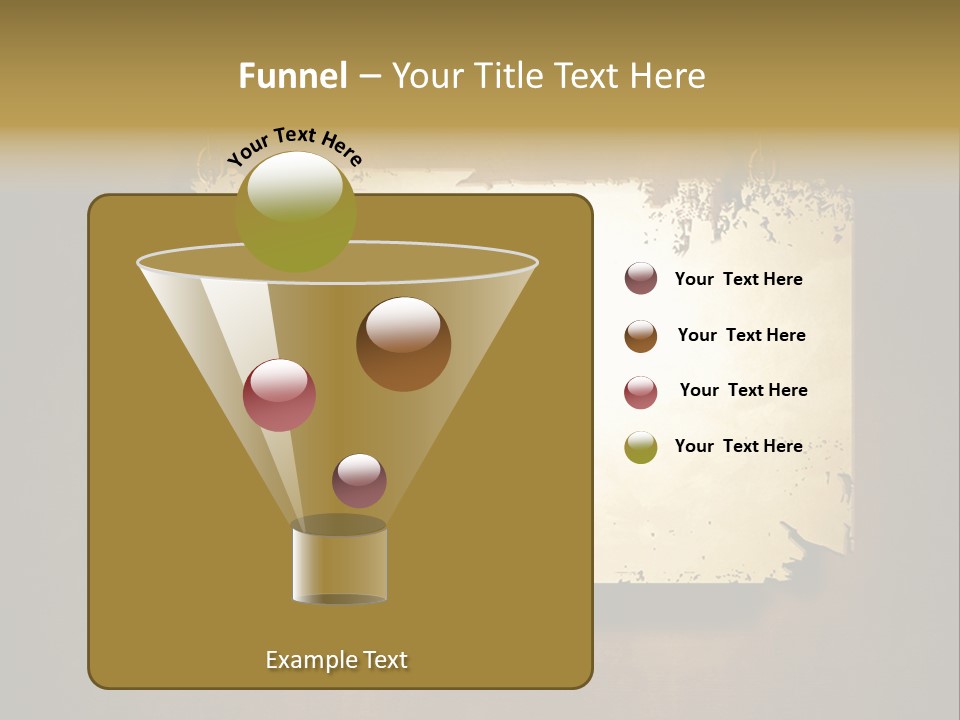 Abstract Distressed Frame PowerPoint Template