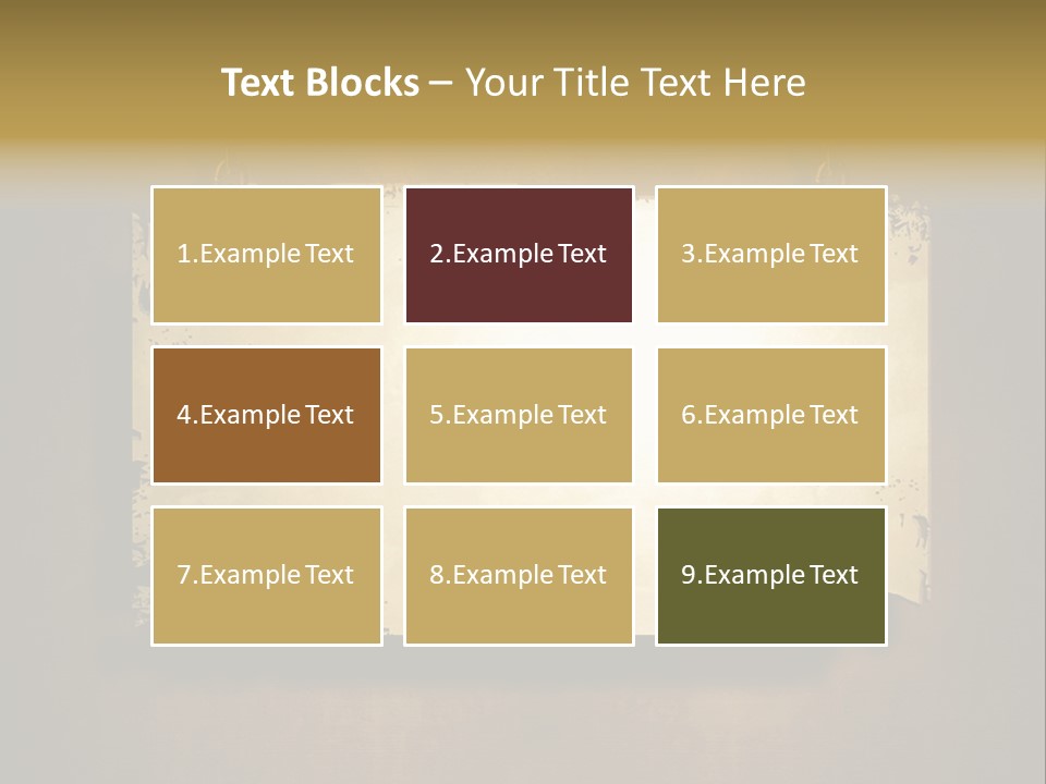 Abstract Distressed Frame PowerPoint Template