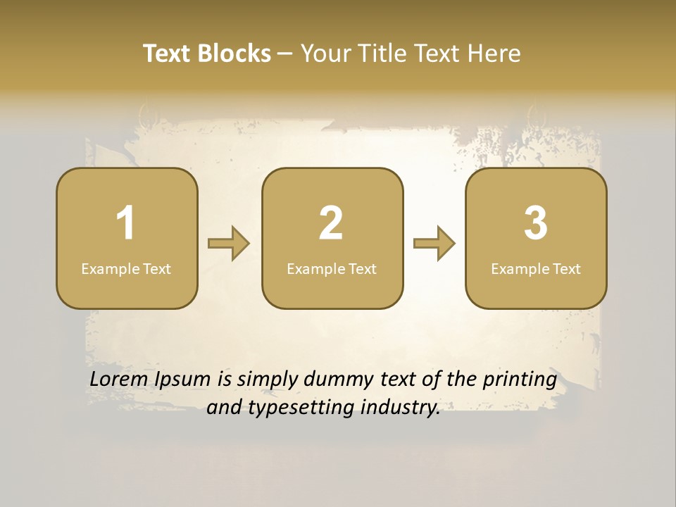 Abstract Distressed Frame PowerPoint Template
