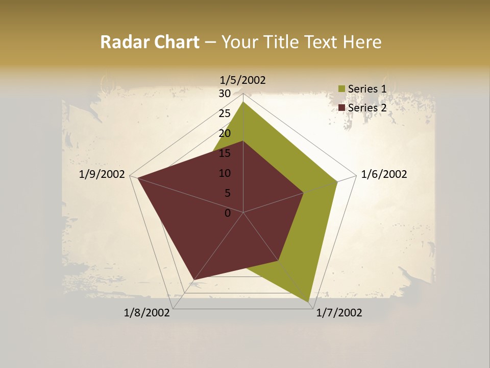 Abstract Distressed Frame PowerPoint Template