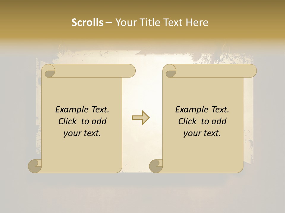 Abstract Distressed Frame PowerPoint Template