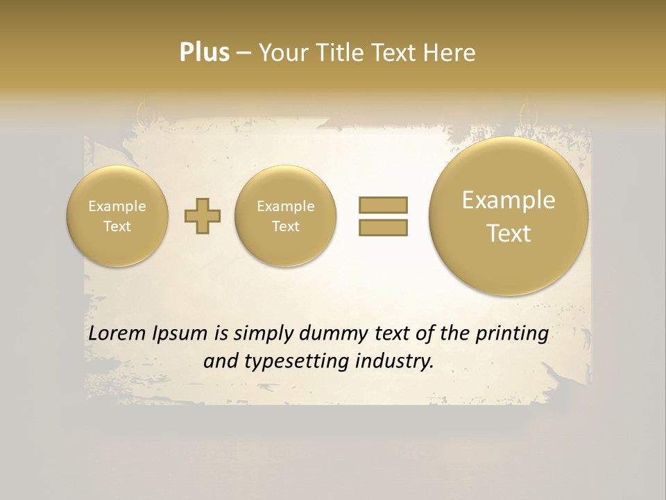 Abstract Distressed Frame PowerPoint Template