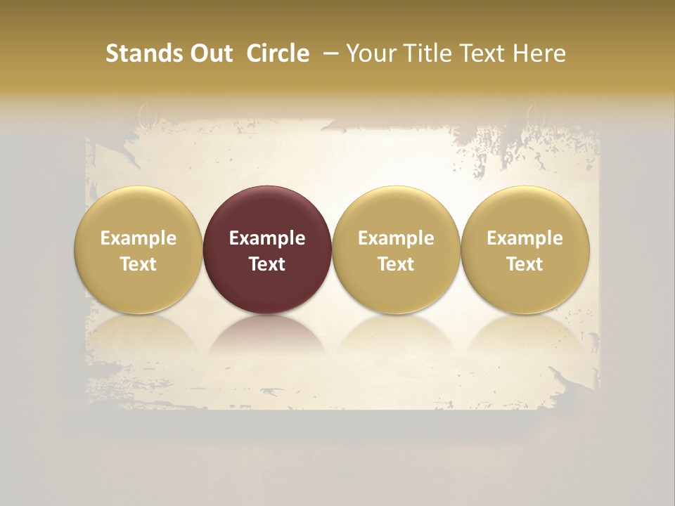 Abstract Distressed Frame PowerPoint Template