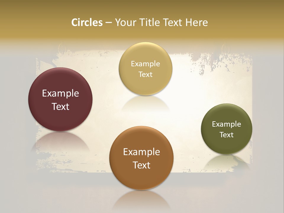 Abstract Distressed Frame PowerPoint Template