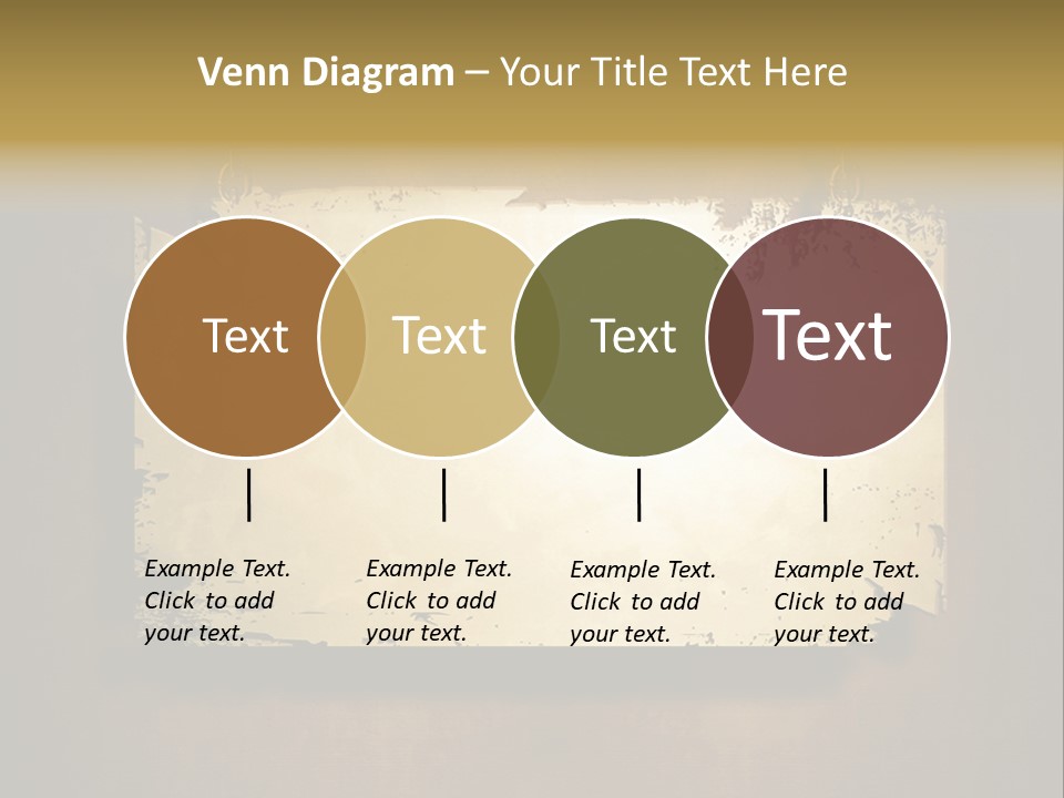 Abstract Distressed Frame PowerPoint Template