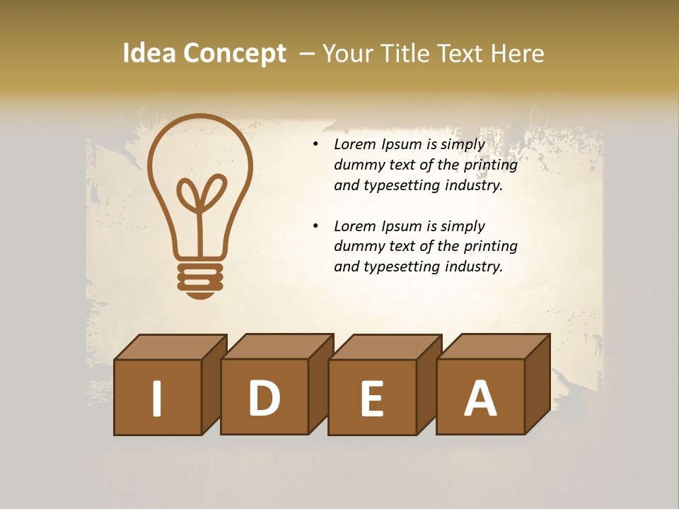 Abstract Distressed Frame PowerPoint Template