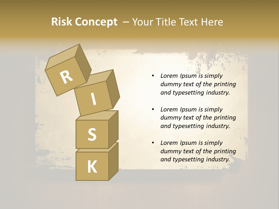 Abstract Distressed Frame PowerPoint Template