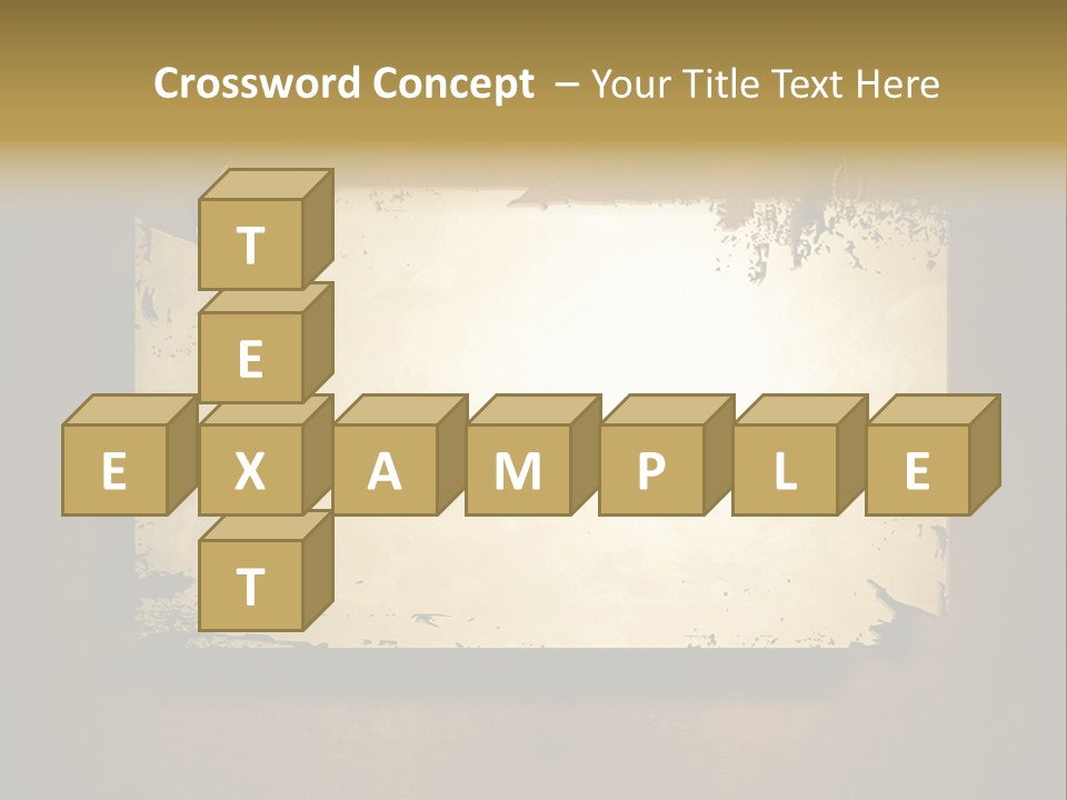 Abstract Distressed Frame PowerPoint Template