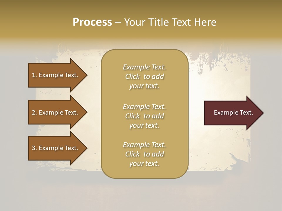 Abstract Distressed Frame PowerPoint Template
