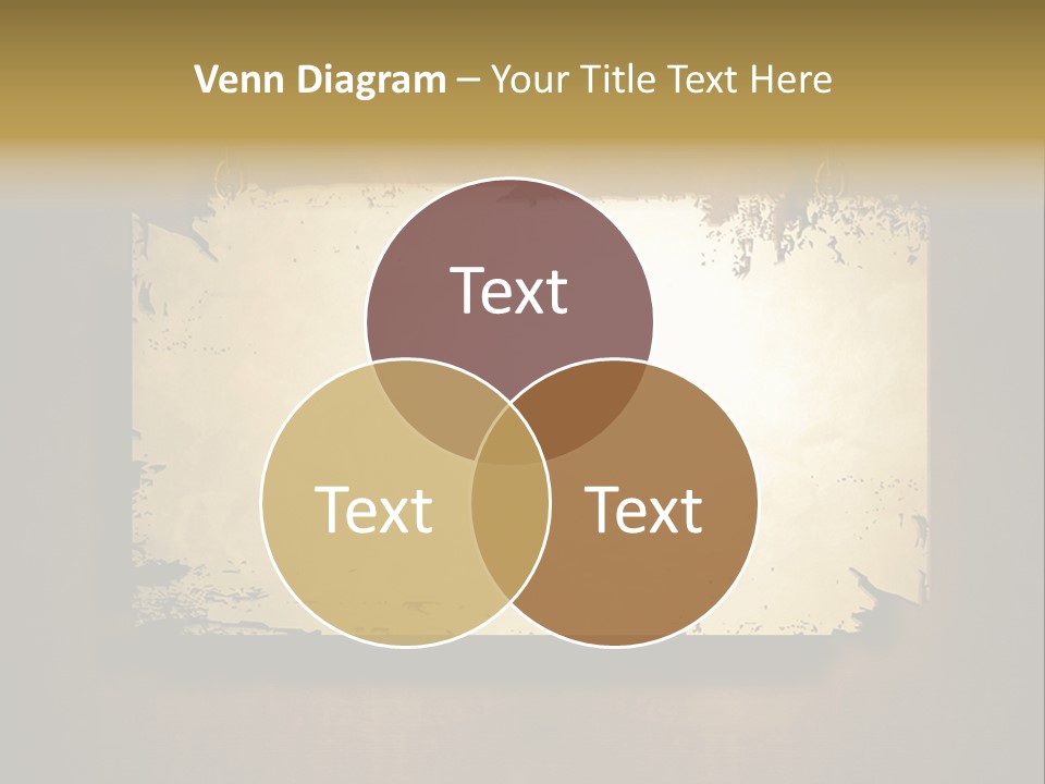 Abstract Distressed Frame PowerPoint Template