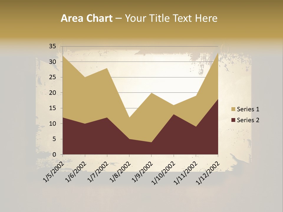 Abstract Distressed Frame PowerPoint Template