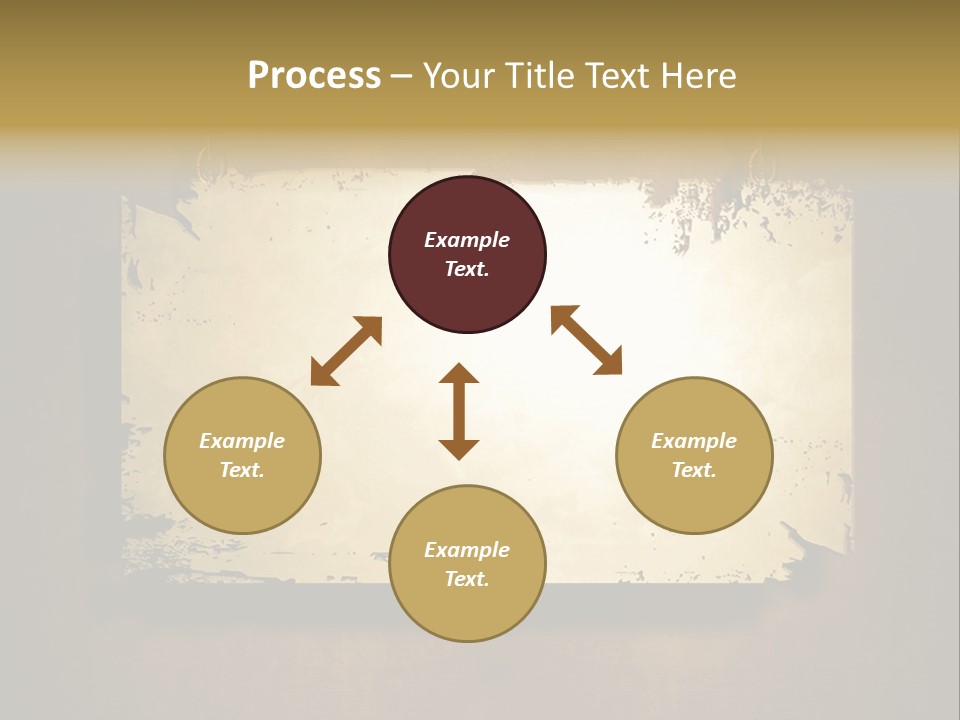 Abstract Distressed Frame PowerPoint Template