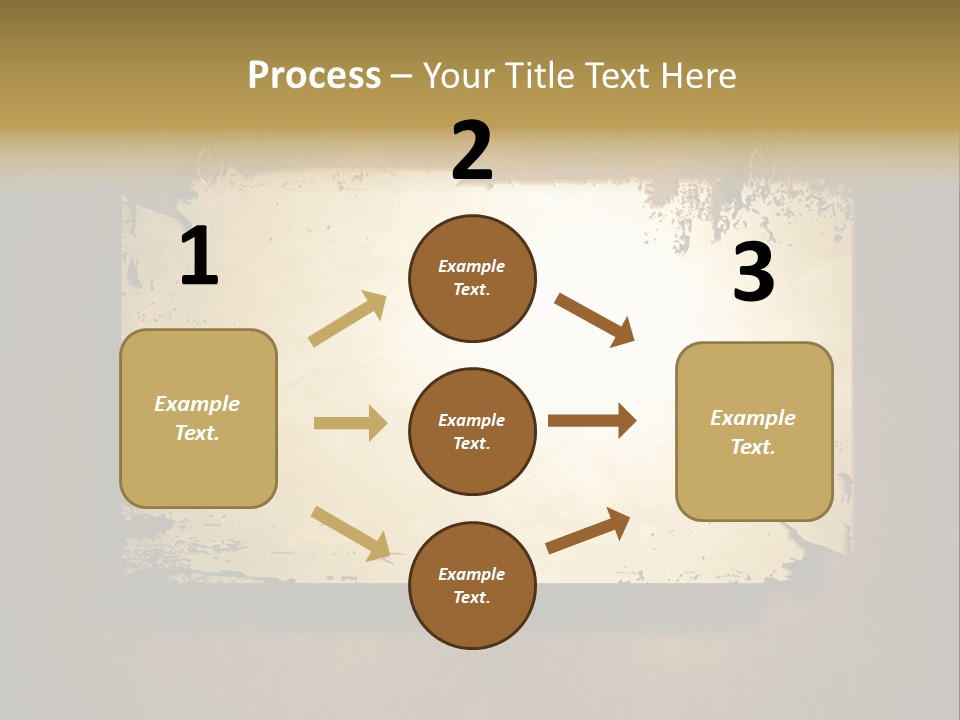 Abstract Distressed Frame PowerPoint Template