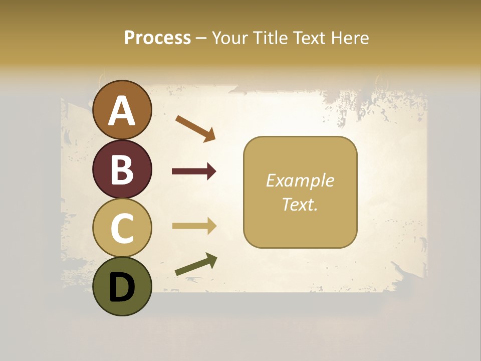 Abstract Distressed Frame PowerPoint Template