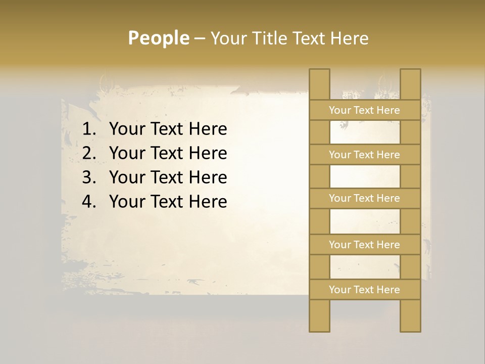 Abstract Distressed Frame PowerPoint Template