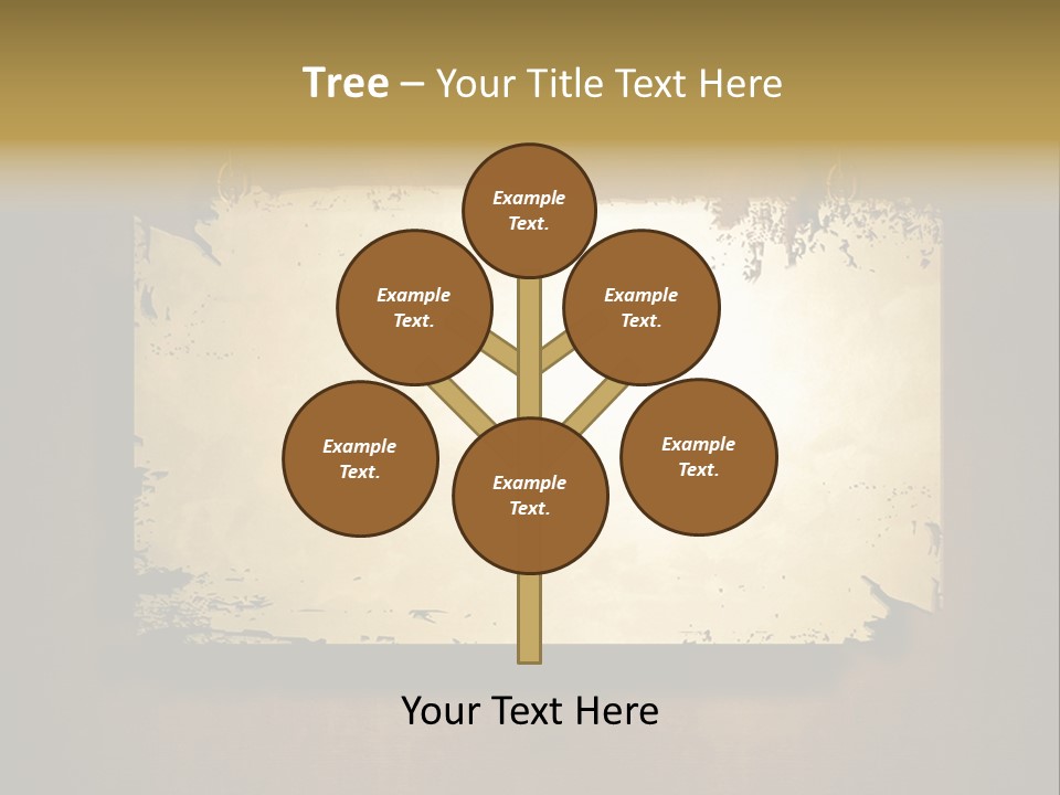 Abstract Distressed Frame PowerPoint Template