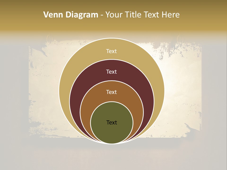 Abstract Distressed Frame PowerPoint Template