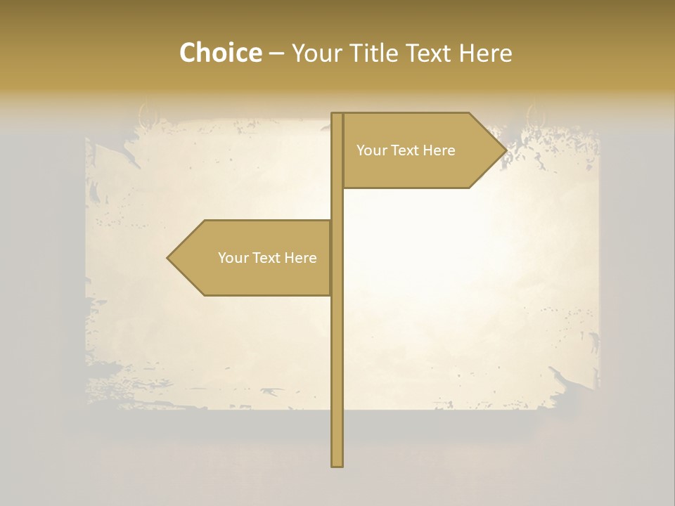 Abstract Distressed Frame PowerPoint Template