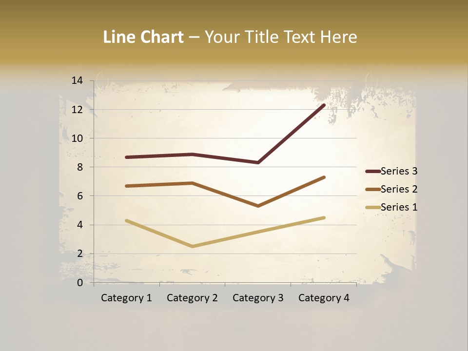 Abstract Distressed Frame PowerPoint Template