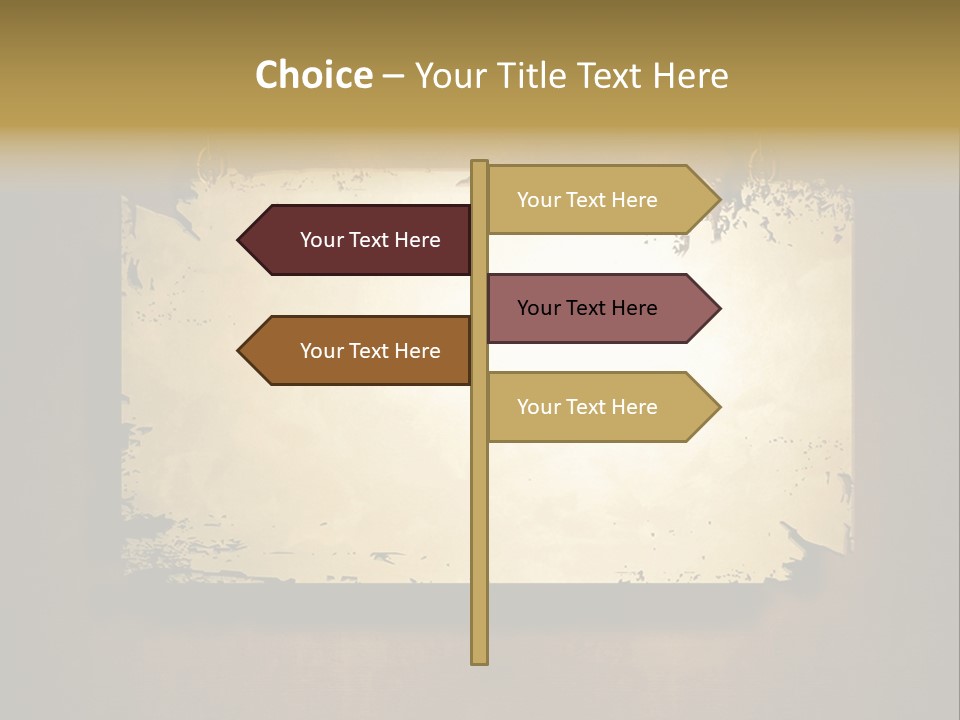 Abstract Distressed Frame PowerPoint Template