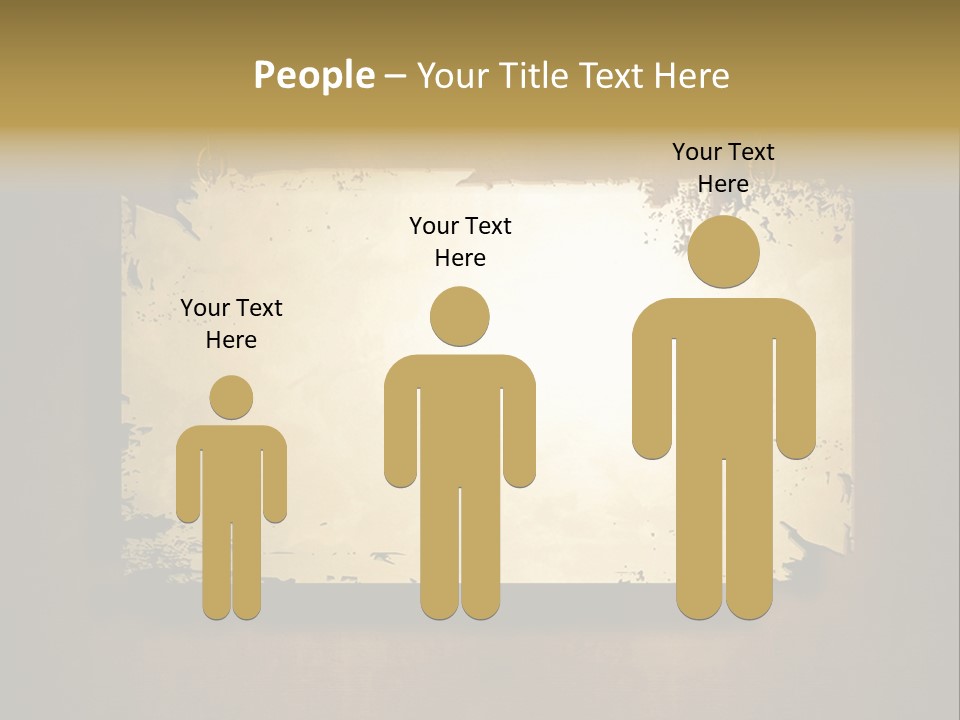 Abstract Distressed Frame PowerPoint Template