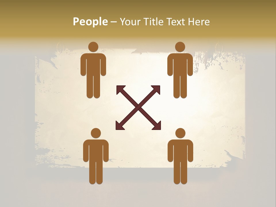 Abstract Distressed Frame PowerPoint Template