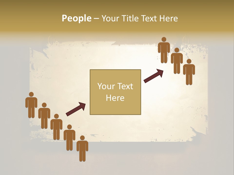 Abstract Distressed Frame PowerPoint Template