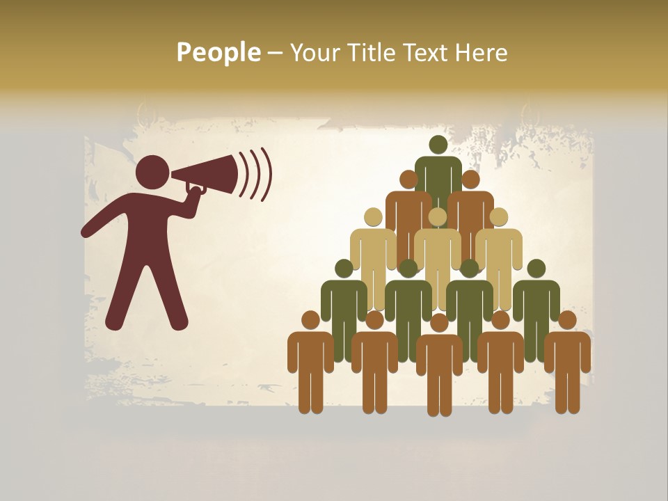 Abstract Distressed Frame PowerPoint Template