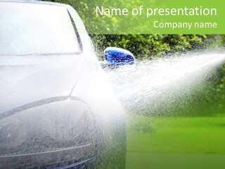 Outdoors Car Wash PowerPoint Template