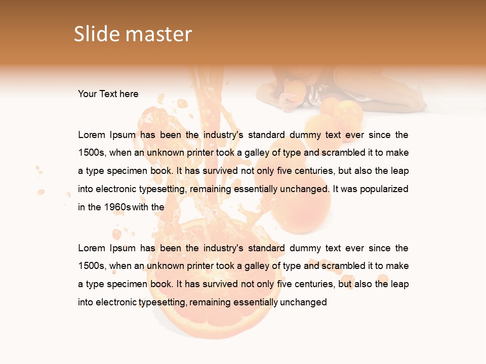 Freshness Summer Lifestyles PowerPoint Template