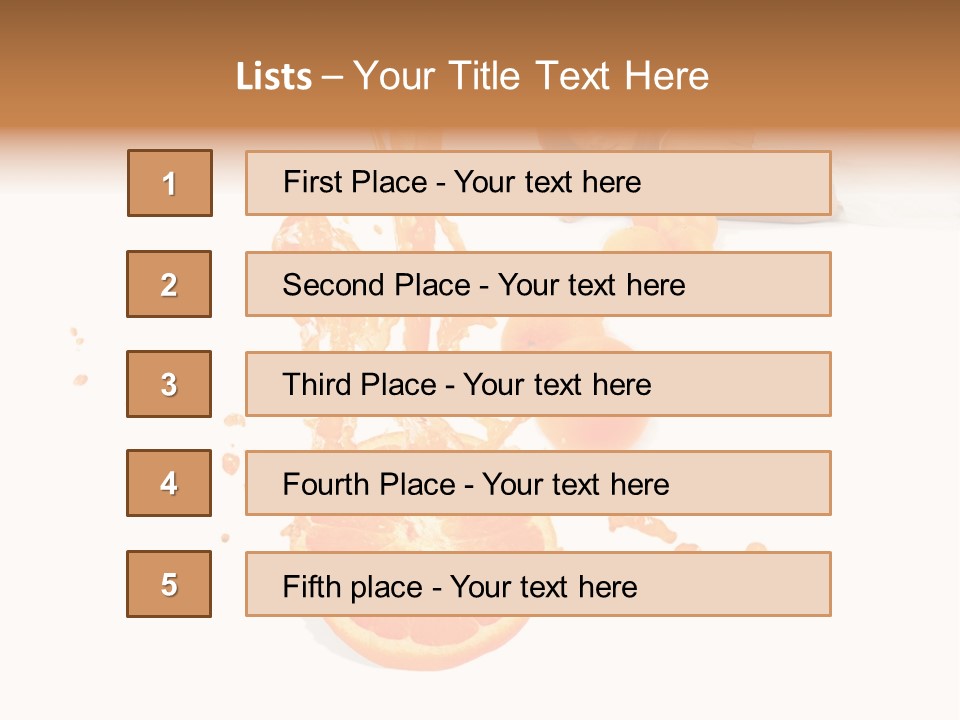 Freshness Summer Lifestyles PowerPoint Template