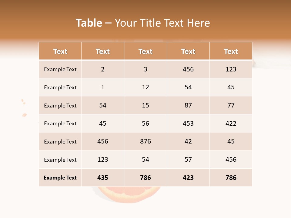 Freshness Summer Lifestyles PowerPoint Template