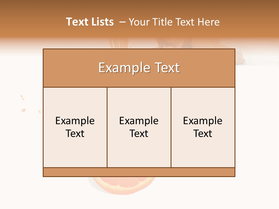 Freshness Summer Lifestyles PowerPoint Template