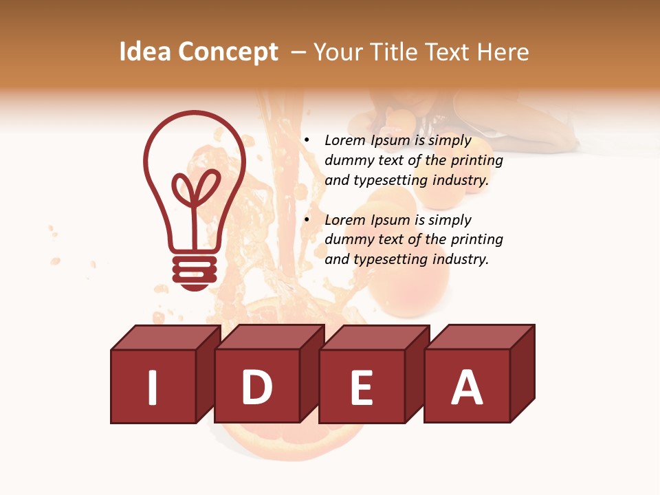 Freshness Summer Lifestyles PowerPoint Template