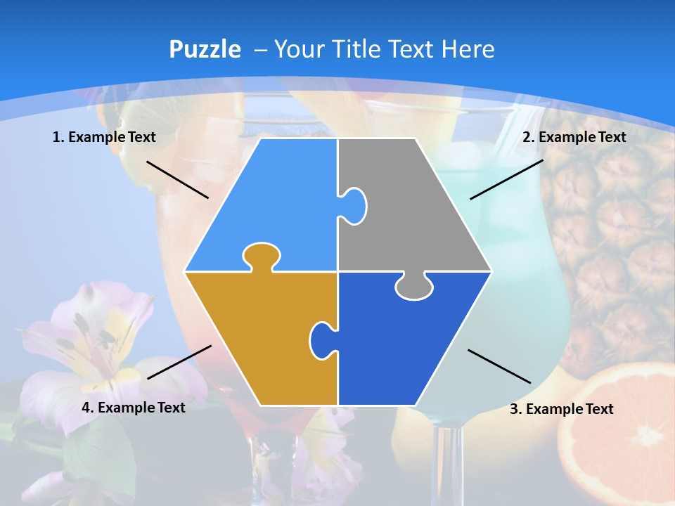 Rum Juice Cocktail PowerPoint Template