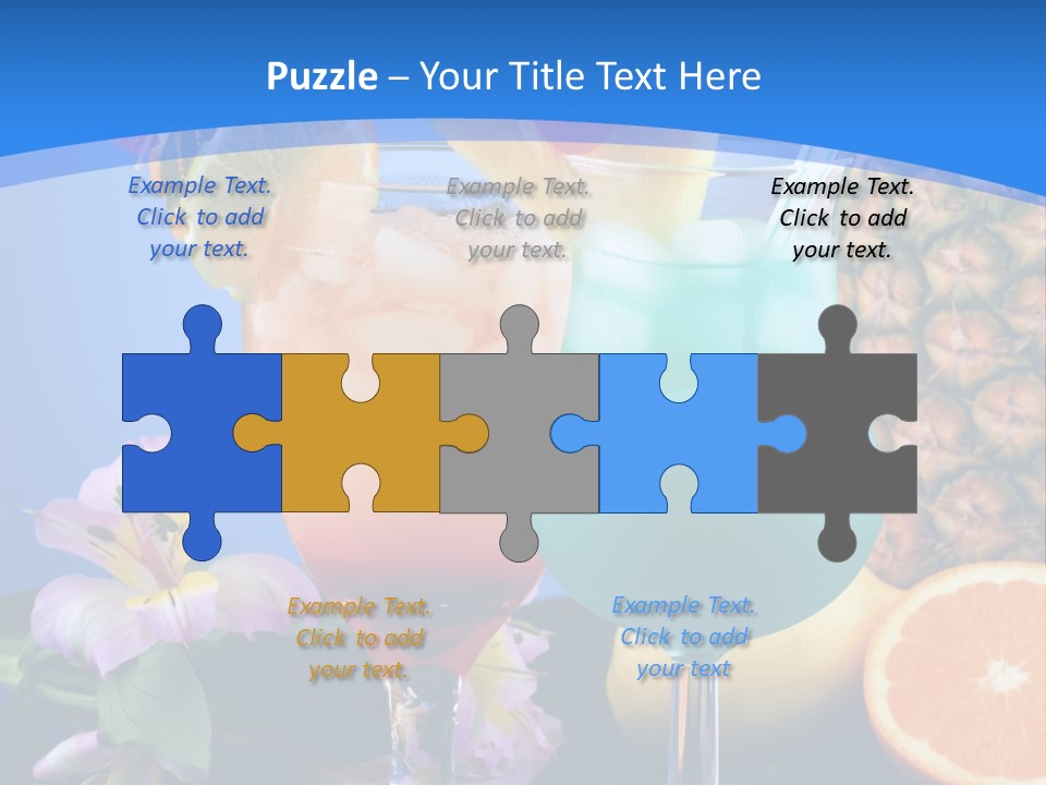 Rum Juice Cocktail PowerPoint Template