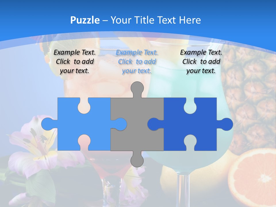 Rum Juice Cocktail PowerPoint Template