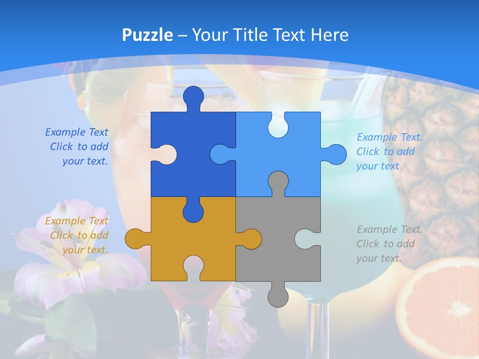 Rum Juice Cocktail PowerPoint Template
