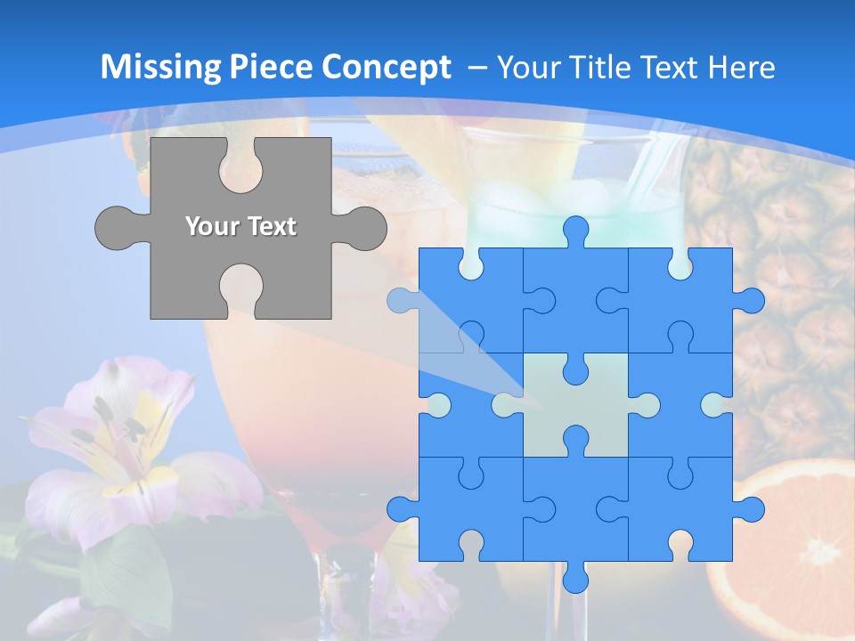 Rum Juice Cocktail PowerPoint Template