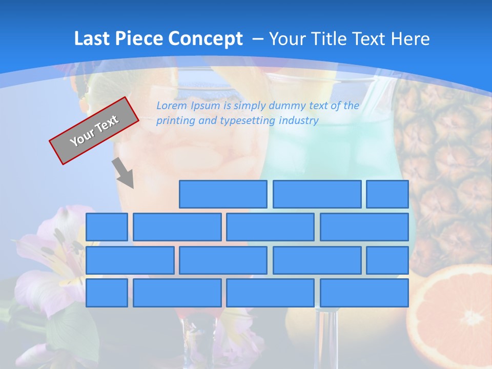 Rum Juice Cocktail PowerPoint Template