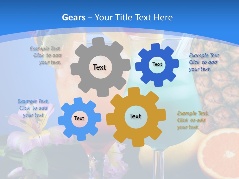 Rum Juice Cocktail PowerPoint Template