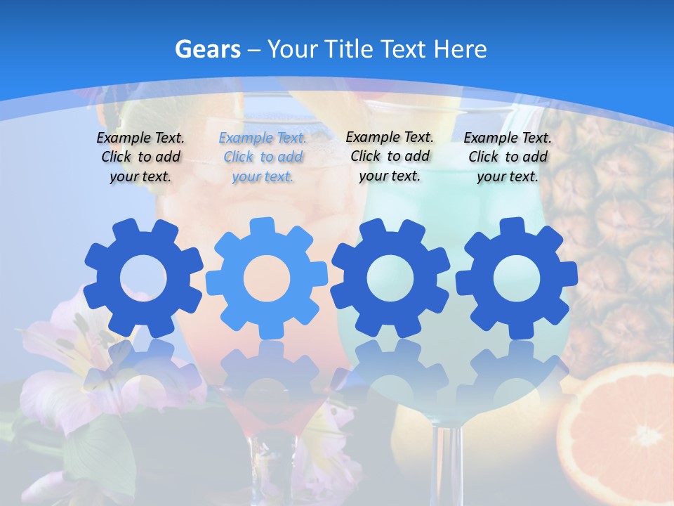 Rum Juice Cocktail PowerPoint Template