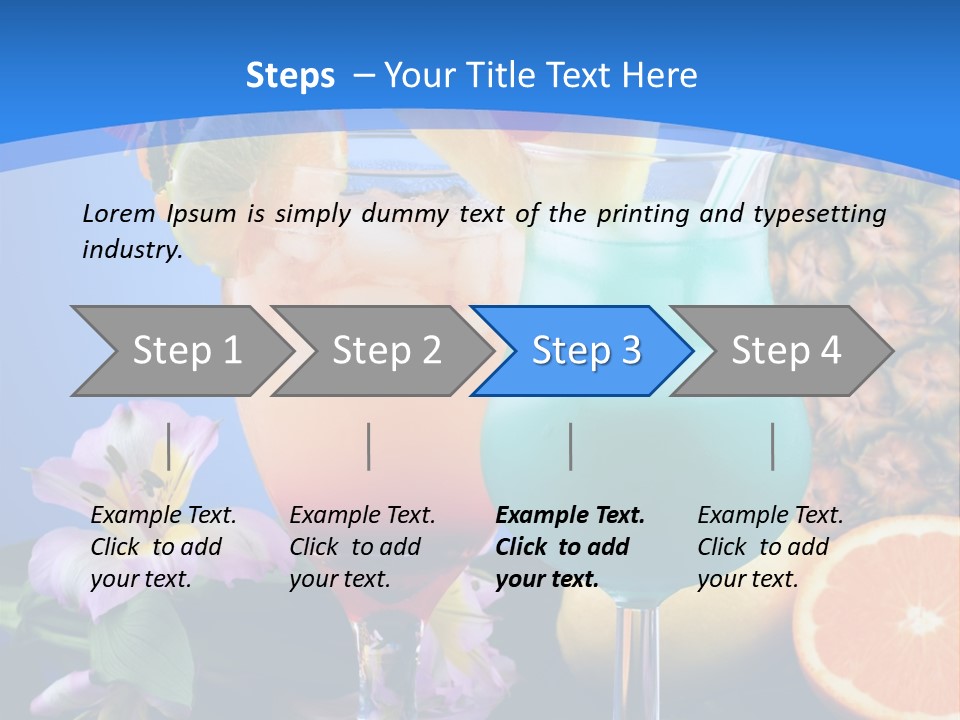 Rum Juice Cocktail PowerPoint Template
