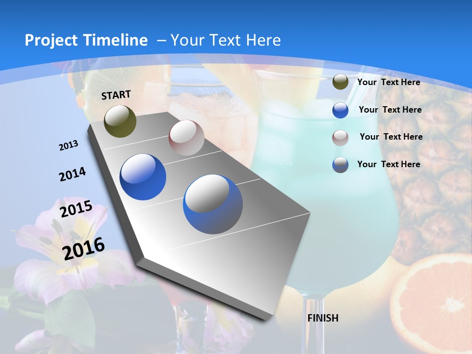 Rum Juice Cocktail PowerPoint Template