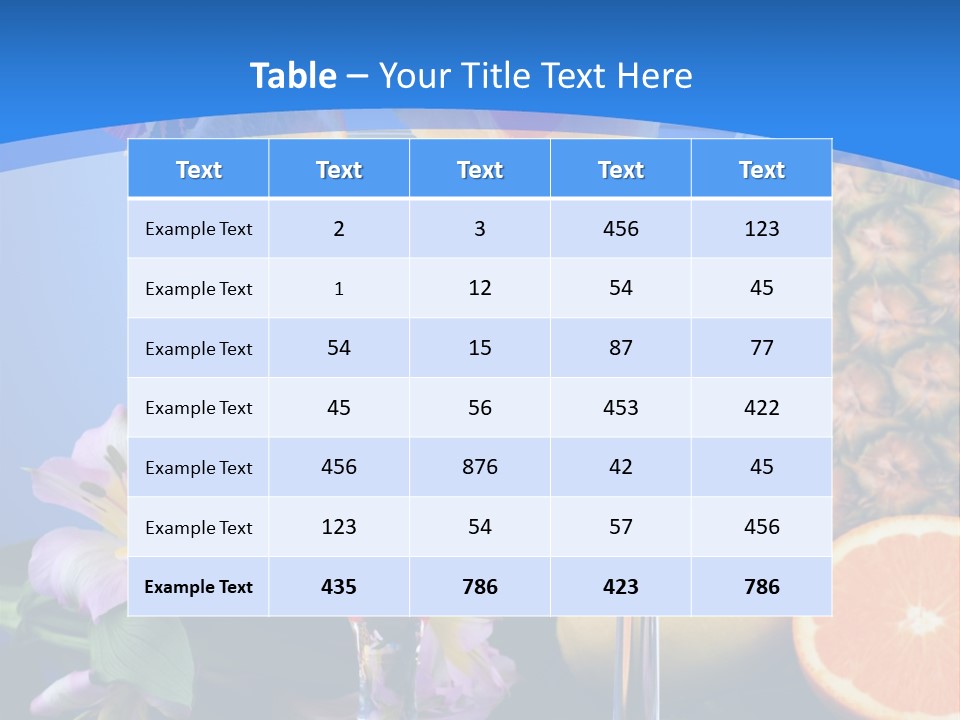 Rum Juice Cocktail PowerPoint Template