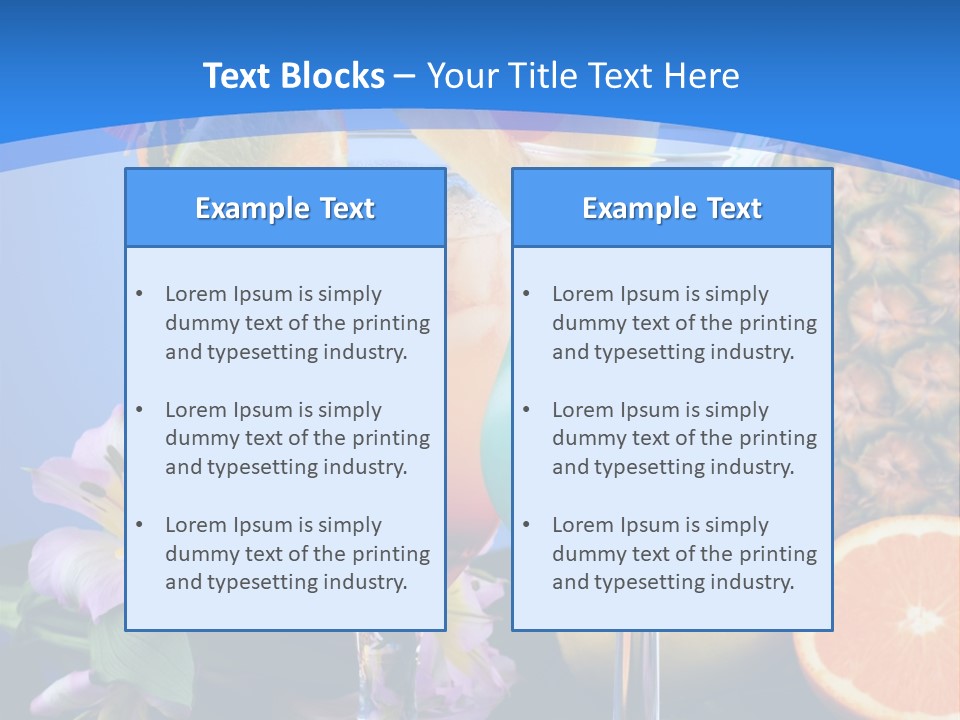 Rum Juice Cocktail PowerPoint Template