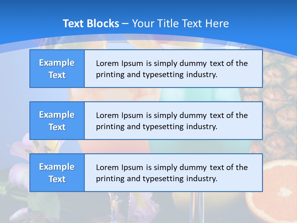 Rum Juice Cocktail PowerPoint Template