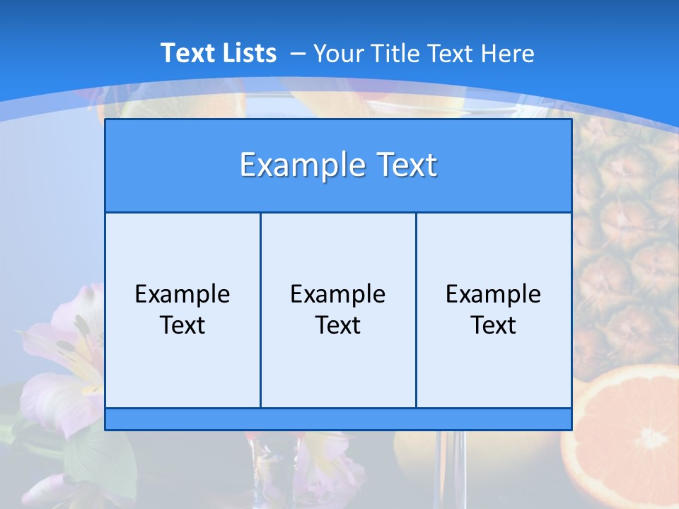 Rum Juice Cocktail PowerPoint Template