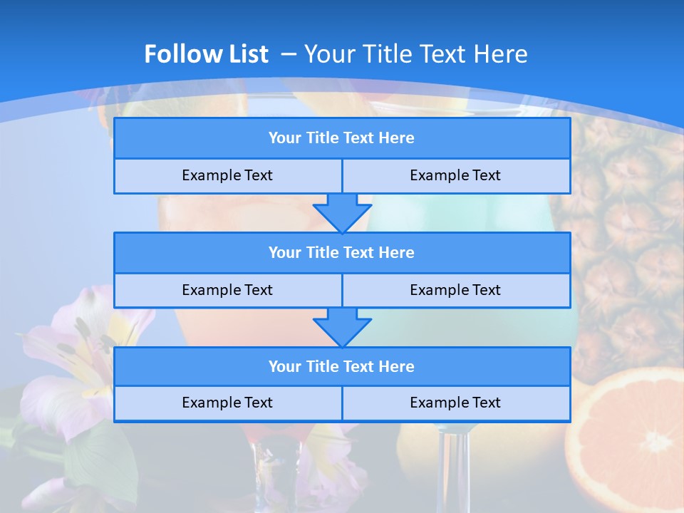 Rum Juice Cocktail PowerPoint Template