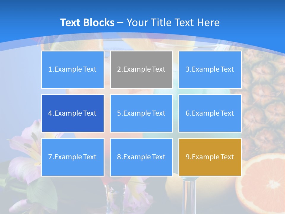 Rum Juice Cocktail PowerPoint Template